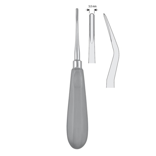 [DE.920.070] Luxation elevator bayonet 3mm fig. 7