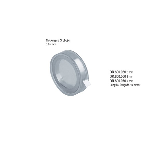 [DR.800.070] Matrix Band flexible 0.05mm thick, 7mm X 10 meter