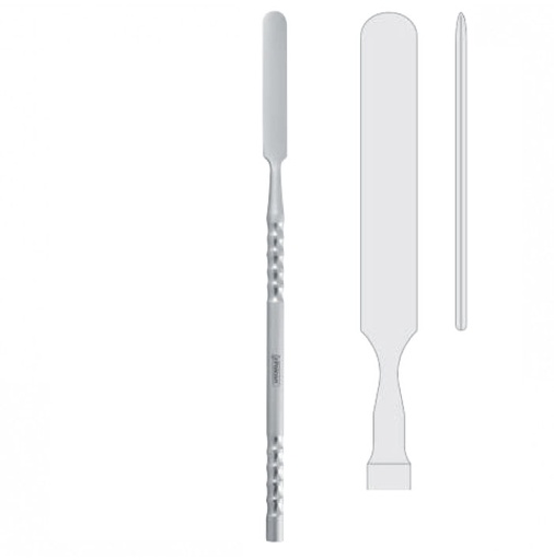 [FC.032.175|--|F59-846-17R|R59-846-17R] Osteotome interdental Arnett 8mm, 175mm