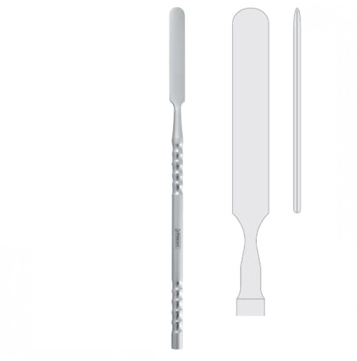 [FC.032.175|--|F59-846-17R|R59-846-17R] Osteotome interdental Arnett 8mm, 175mm