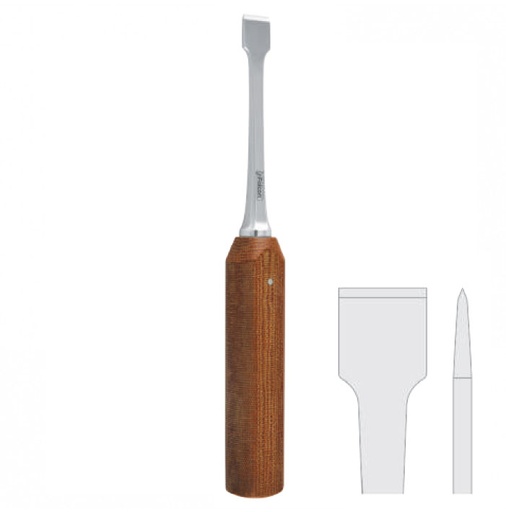 [FC.036.140|--|F59-858-14R|R59-858-14R] Osteotome splitting Arnett 14mm, 215mm