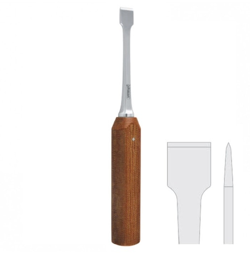 [FC.036.140|--|F59-858-14R|R59-858-14R] Osteotome splitting Arnett 14mm, 215mm