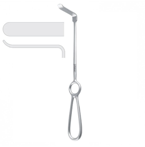 [FC.037.020|--|F59-873-02R|R59-873-02R] Retractor cheek / lip Arnett 58x10mm, 225mm