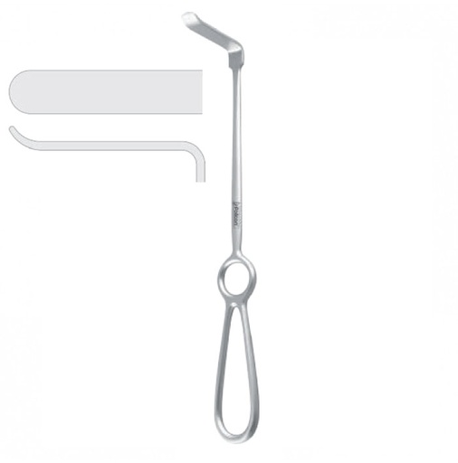 [FC.037.020|--|F59-873-02R|R59-873-02R] Retractor cheek / lip Arnett 58x10mm, 225mm