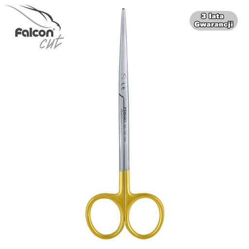 [BS.195.145] Falcon-Cut Scissors Metzenbaum-Delicate BL/BL curved 145mm 