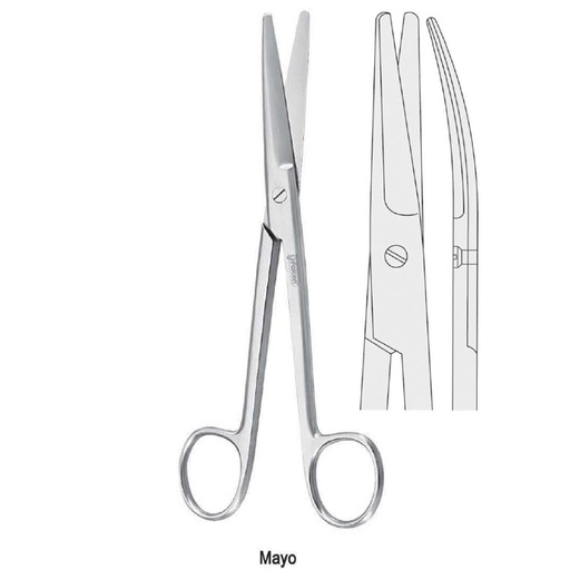 [BS.671.230] Scissors operating Mayo curved 230mm
