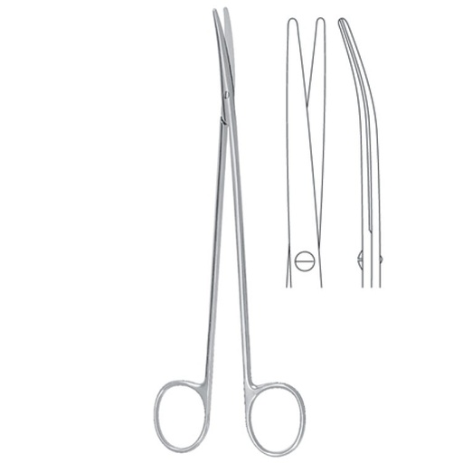 [BS.757.180] Scissors Metzenbaum-Delicate BL/BL curved 180mm