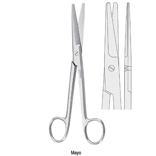 [BS.670.230] Scissors operating Mayo straight 230mm