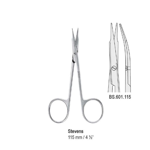 [BS.601.105] Scissors Stevens bl/bl curved 105mm