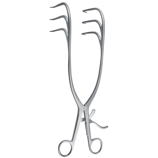 [NR.821.070] Retractor SR Gelpi-Scoliosis 3x3 prongs sharp 70x305mmm