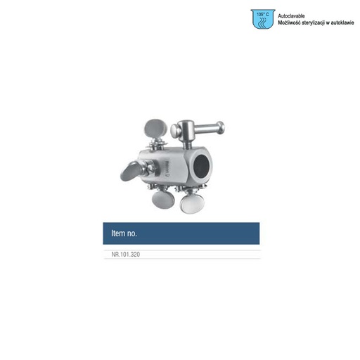 [NR.101.320|N19-132-05R] Retractor system brain Yasargil-Leyla, coupling head for 5 arms