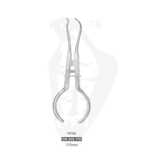 [DR.935.170] Rubber dam forceps White 170mm