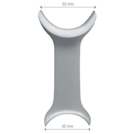 [DS.435.020] Retractor cheek DE Falcon-Simplex C-shape 110mm